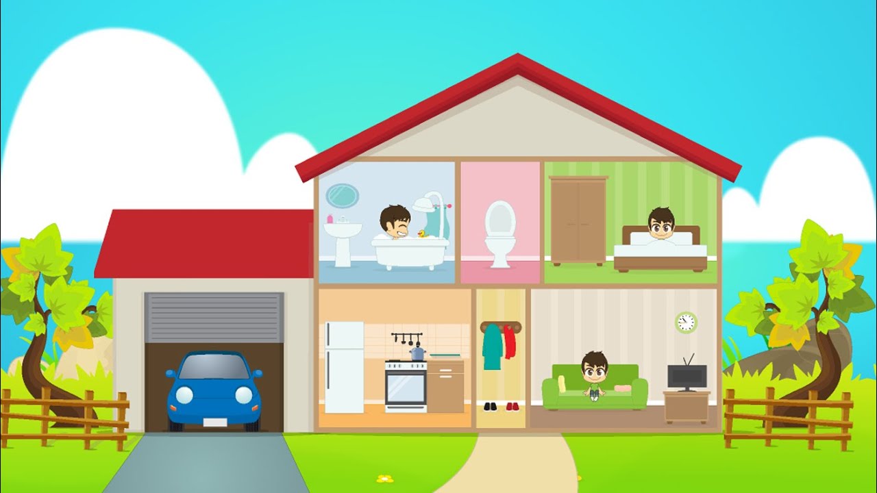 Learn House Vocabulary for Kids in Arabic – تعليم مفردات البيت باللغة العربية للاطفال