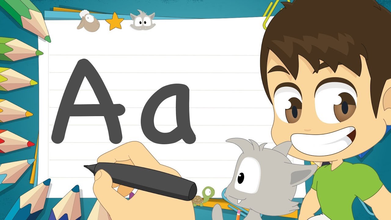 حرف (A) | تعليم كتابة حرف (A) باللغة الإنجليزية للاطفال – تعلم الحروف الإنجليزية مع زكريا