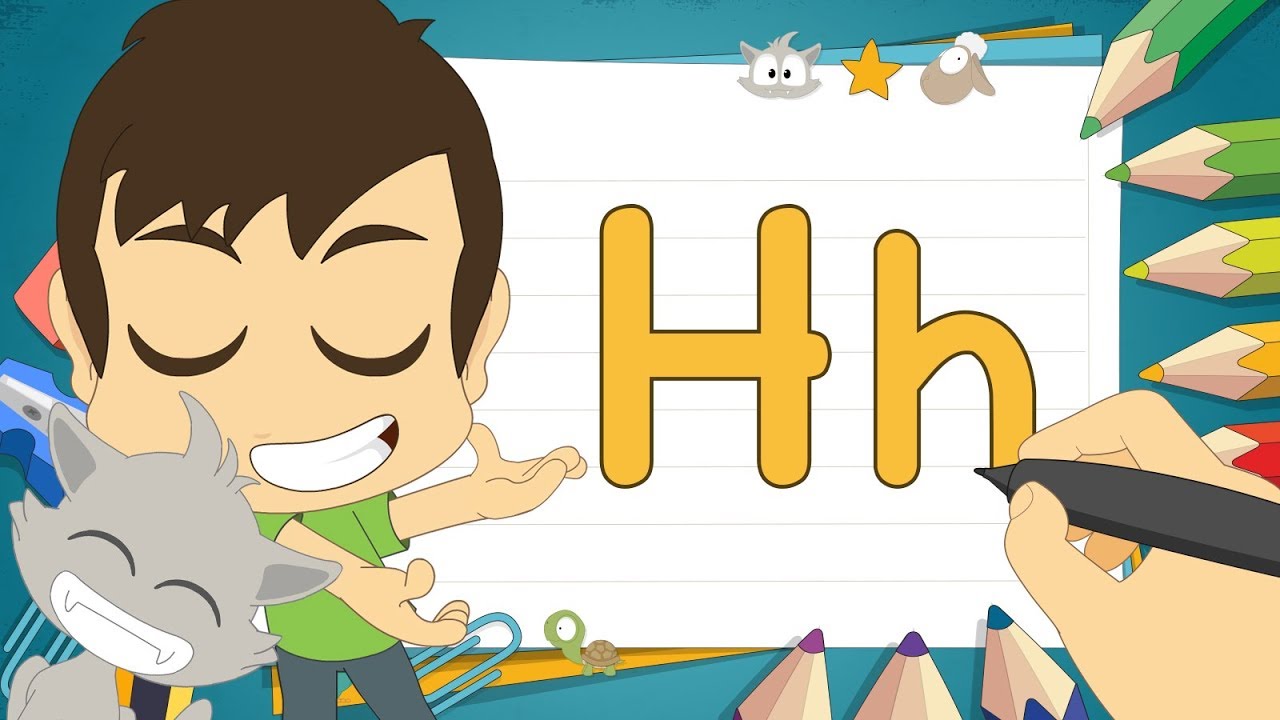 حرف (H) | تعليم كتابة حرف (H) باللغة الإنجليزية للاطفال – تعلم الحروف الإنجليزية مع زكريا