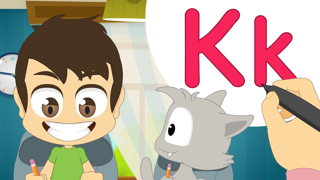 حرف (K) | تعليم كتابة حرف (K) باللغة الإنجليزية للاطفال – تعلم الحروف الإنجليزية مع زكريا