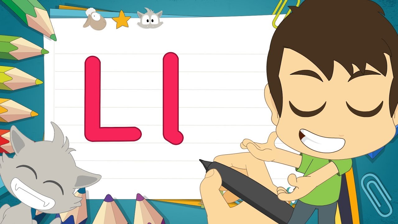 حرف (L) | تعليم كتابة حرف (L) باللغة الإنجليزية للاطفال – تعلم الحروف الإنجليزية مع زكريا