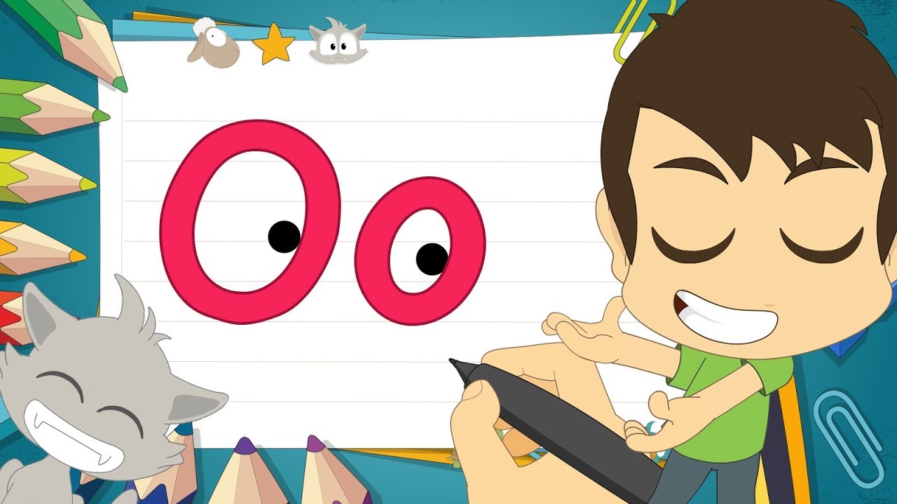 حرف (O) | تعليم كتابة حرف (O) باللغة الإنجليزية للاطفال – تعلم الحروف الإنجليزية مع زكريا