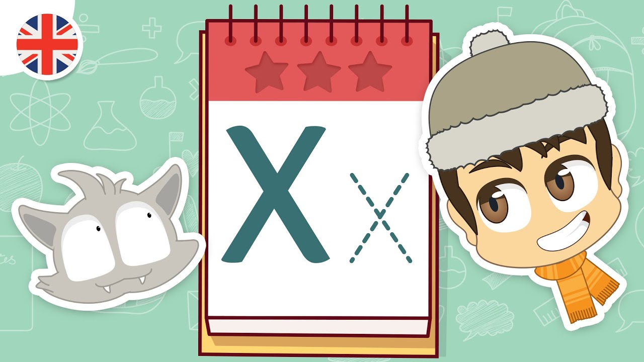 حرف (X) | تعليم كتابة حرف (X) باللغة الإنجليزية للاطفال – تعلم الحروف الإنجليزية مع زكريا