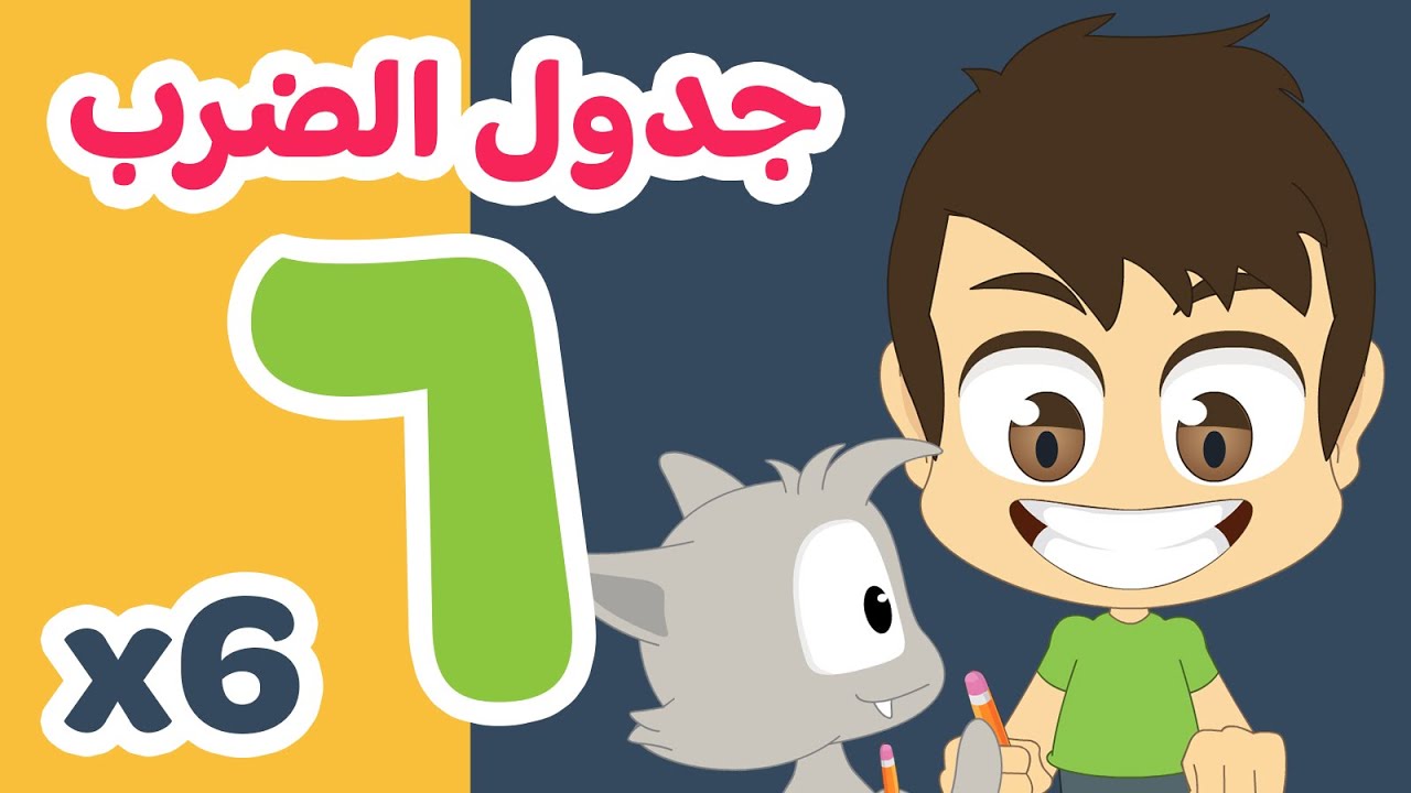 جدول ٦ | تعلم جدول الضرب بطريقة سهلة وممتعة للاطفال – تعلم جدول الضرب مع زكريا