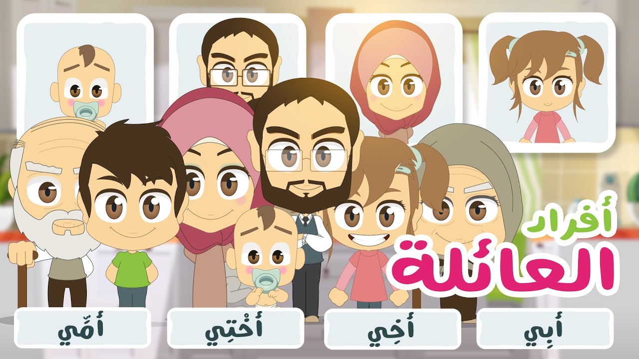 لعبة صل الكلمة بالصورة (الحلقة ٧) – أفراد الأسرة | تعلم أفراد الأسرة باللغة العربية مع زكريا