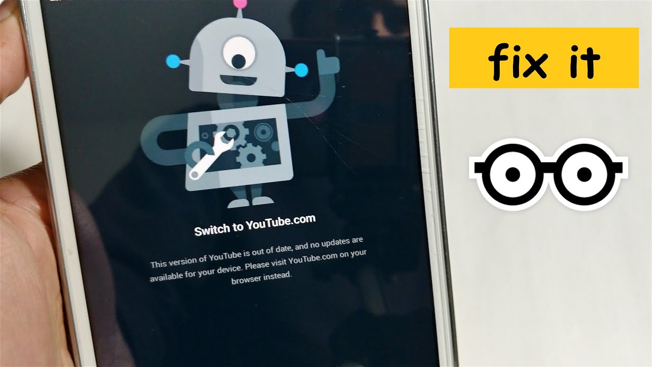 Switching to Youtube | How to FIX the out-of-date version