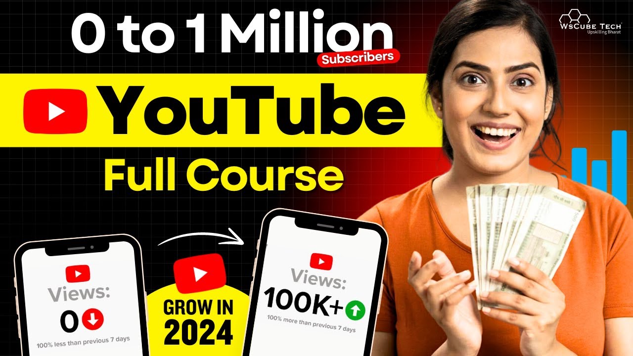 YouTube Full Course [FREE] | How to Grow Your YouTube Channel Fast in 2024 & Earn Money 🤑