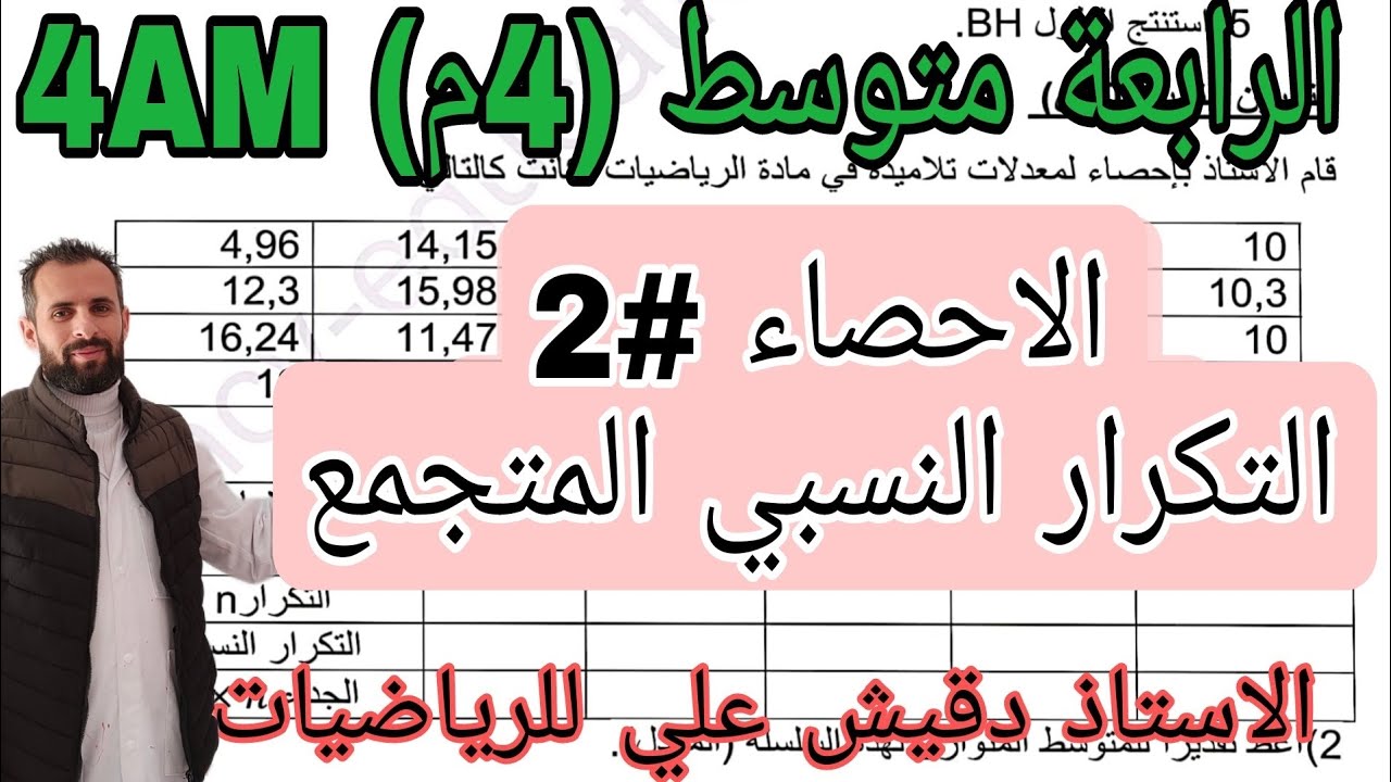 التكرار النسبي المتجمع