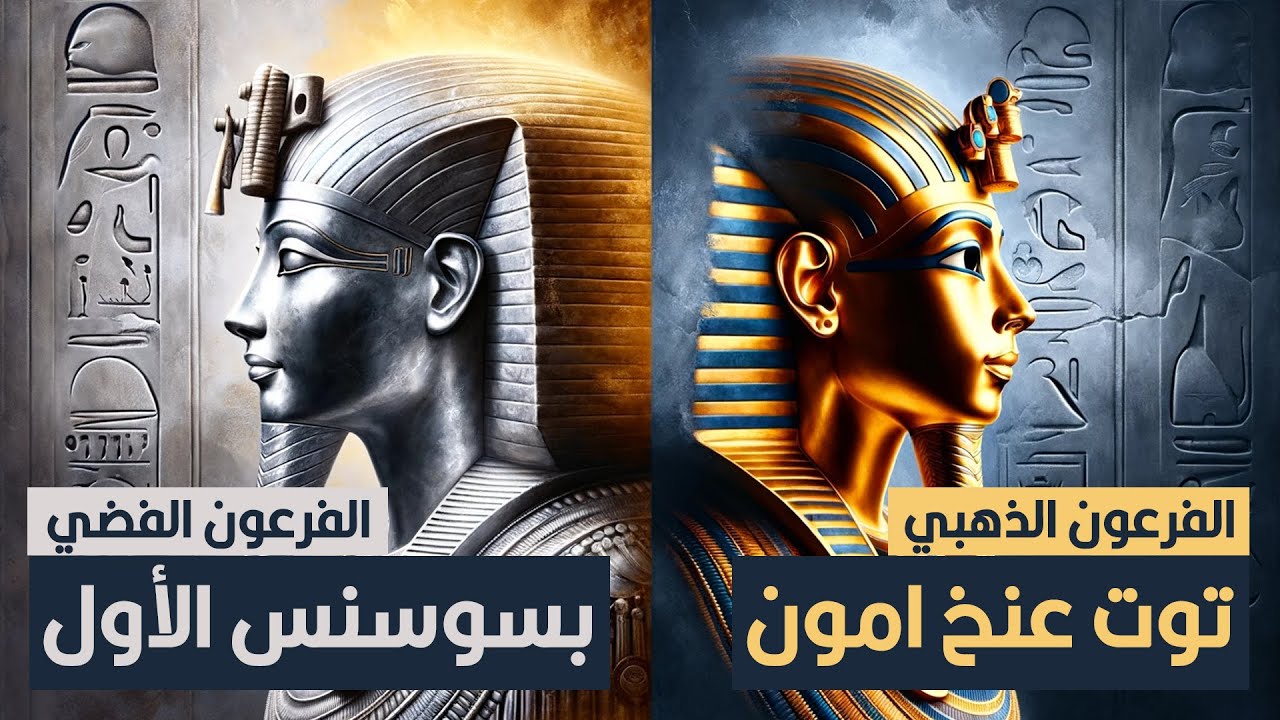الفرعون الفضي بسوسنس الأول | شبيه توت عنخ آمون