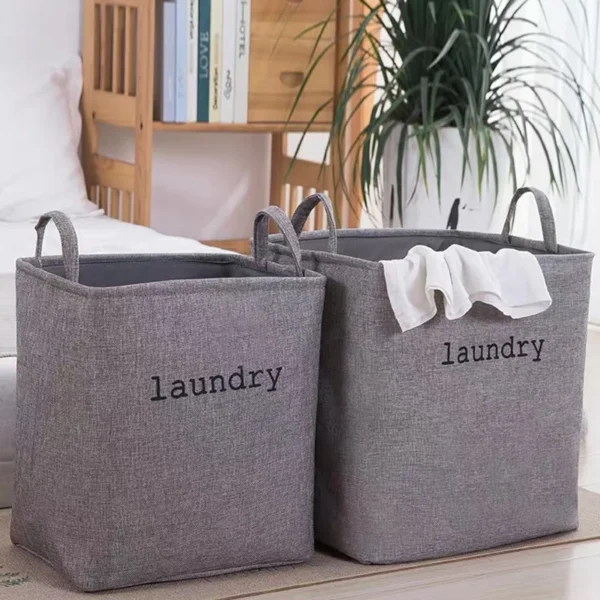 ⁦Paniers de rangement pliables, boîte pour vêtements, Panier à Linge, sac pliant pour vêtements sales, Panier à Linge, jouets, organisateur à domicile⁩ - الصورة ⁦6⁩