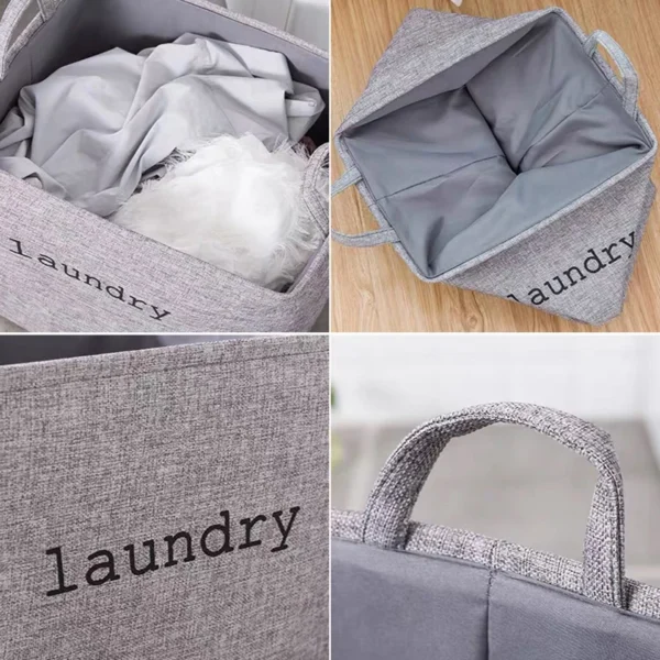 ⁦Paniers de rangement pliables, boîte pour vêtements, Panier à Linge, sac pliant pour vêtements sales, Panier à Linge, jouets, organisateur à domicile⁩ - الصورة ⁦4⁩