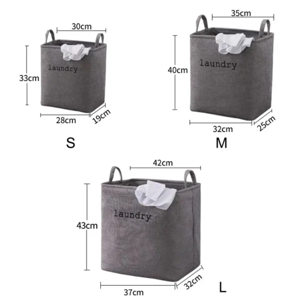 ⁦Paniers de rangement pliables, boîte pour vêtements, Panier à Linge, sac pliant pour vêtements sales, Panier à Linge, jouets, organisateur à domicile⁩ - الصورة ⁦5⁩