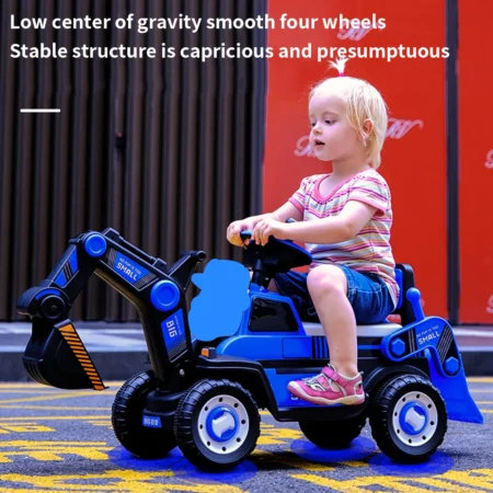 Voiture jouet électrique pour enfants, Eb peut être à distance seul et peut excaver, super grand véhicule d'ingénierie, jouet pour enfants