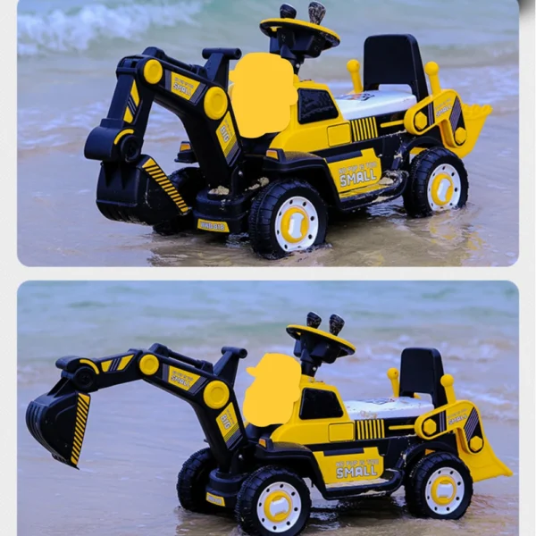 ⁦Voiture jouet électrique pour enfants, Eb peut être à distance seul et peut excaver, super grand véhicule d'ingénierie, jouet pour enfants⁩ - الصورة ⁦5⁩