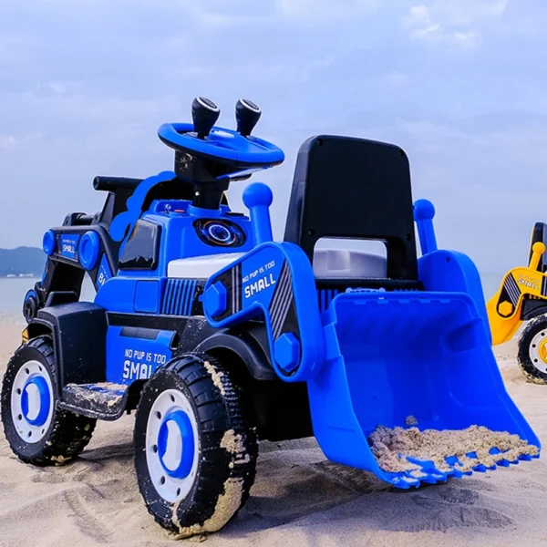 ⁦Voiture jouet électrique pour enfants, Eb peut être à distance seul et peut excaver, super grand véhicule d'ingénierie, jouet pour enfants⁩ - الصورة ⁦2⁩