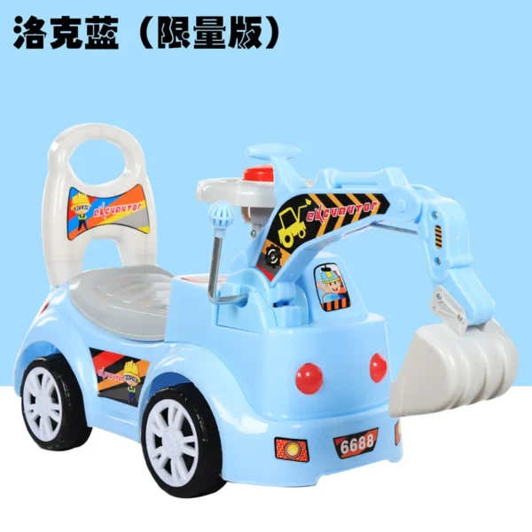 ⁦Pelle de voiture tournante, peut s'asseoir et monter, bébé, grand jouet, ingénierie musicale, jouets pour enfants de 2 à 4 ans⁩ - الصورة ⁦5⁩