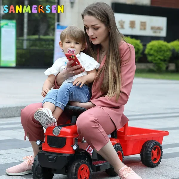 ⁦Véhicule Électrique à 4 Roues pour Enfant, Véhicule à Conduite Automobile, Charge, Hurcar, Voitures pour Enfants, Tracteur Électrique, Cadeau pour Garçon⁩ - الصورة ⁦2⁩