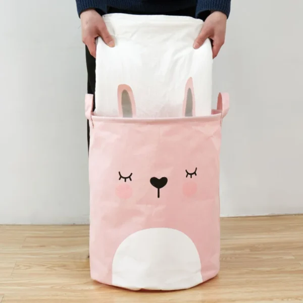 ⁦Panier de rangement pour vêtements, panier de rangement pour vêtements, décoration de maison, baril de rangement pour jouets d'enfants⁩ - الصورة ⁦2⁩