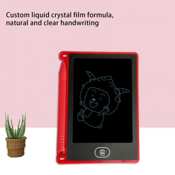 ⁦Planche à dessin électronique pour enfants, jouets pour enfants, écran LCD, tablettes d'écriture, tableau de peinture graffiti bricolage, cadeau pour enfants, 4.4 pouces⁩ - الصورة ⁦5⁩