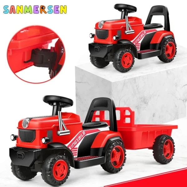 Véhicule Électrique à 4 Roues pour Enfant, Véhicule à Conduite Automobile, Charge, Hurcar, Voitures pour Enfants, Tracteur Électrique, Cadeau pour Garçon