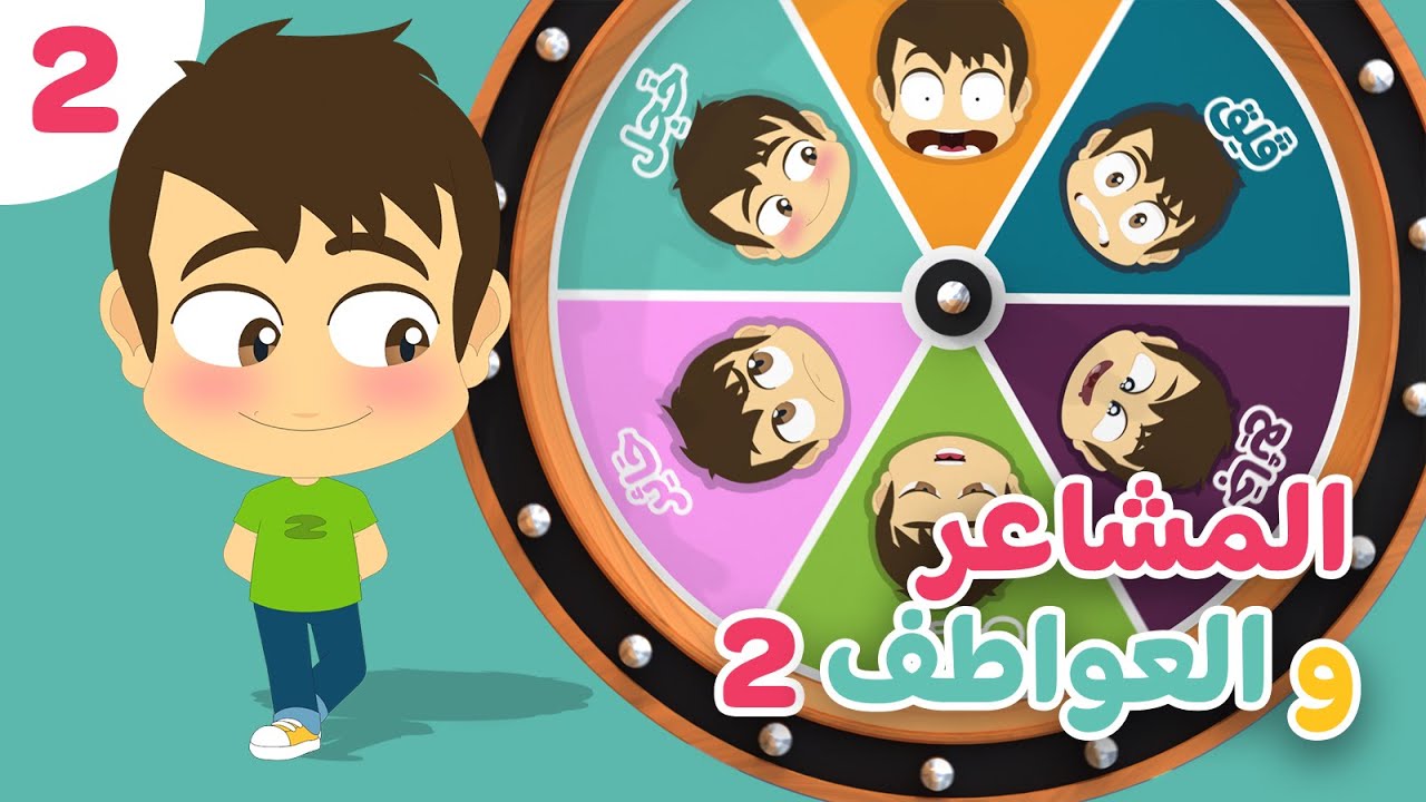 المشاعر و العواطف (الجزء 2) | تعليم تعابير الوجه باللغة العربية للأطفال مع زكريا و زيكو