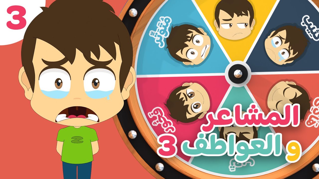 المشاعر و العواطف (الجزء 3) | تعليم تعابير الوجه باللغة العربية للأطفال مع زكريا و زيكو