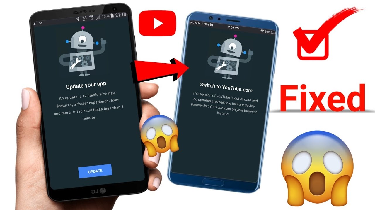 😥 YouTube switch to youtube.com problem | switch to youtube