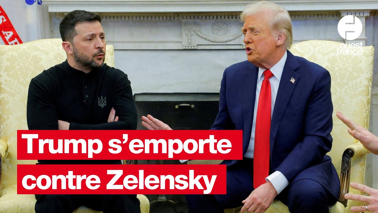 Scène surréaliste entre Donald Trump et Volodymyr Zelensky