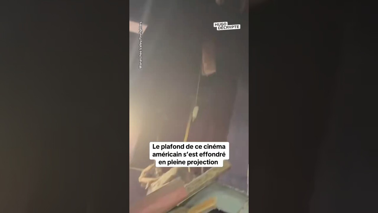Le plafond de ce cinéma américain s’est effondré en pleine projection