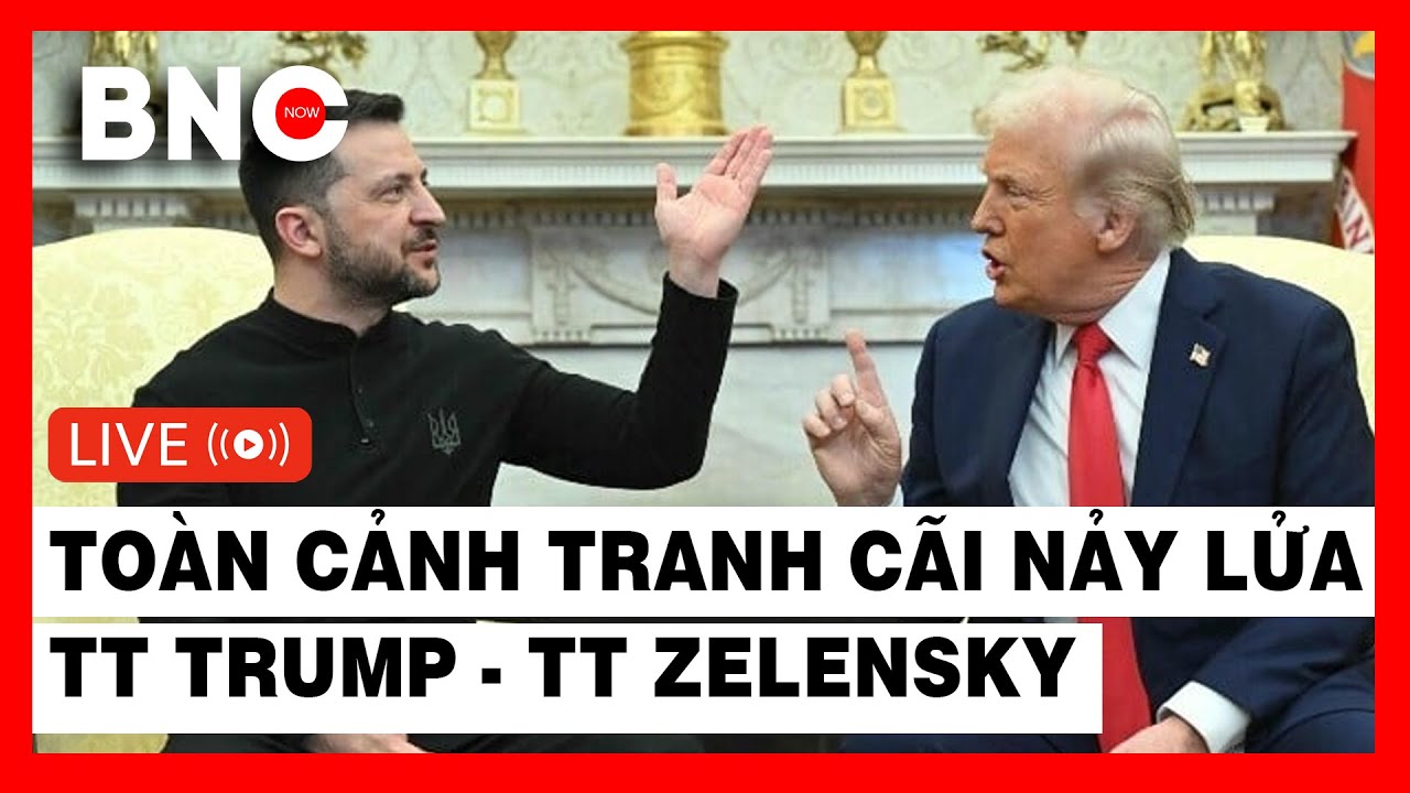 TRỰC TIẾP tại Nhà Trắng: TT Trump – Ông Zelensky tranh cãi nảy lửa về thỏa thuận ngừng bắn